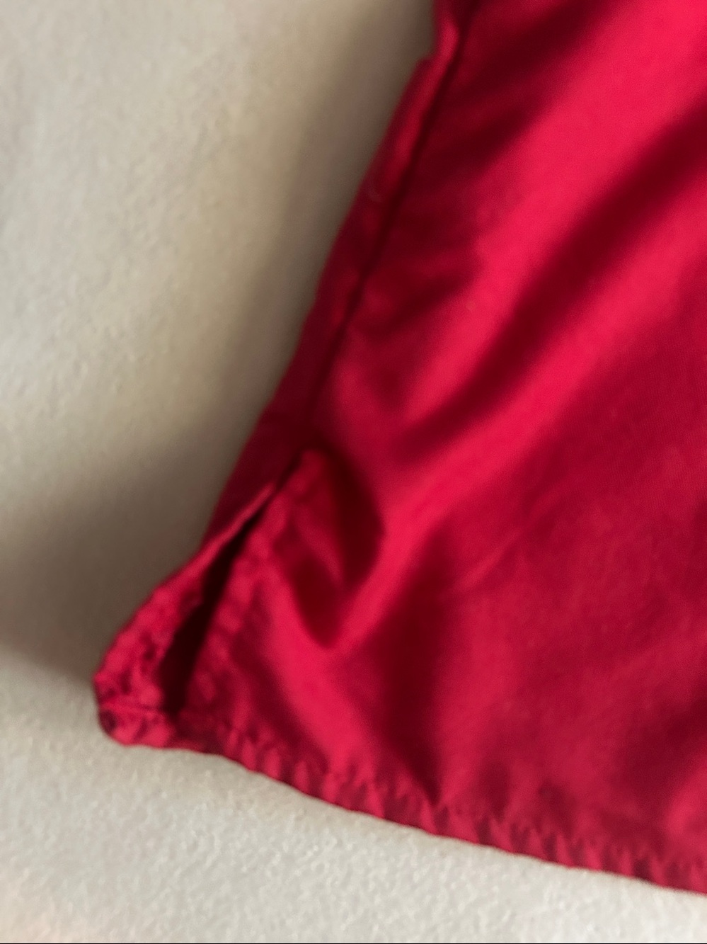 Women's V-Neck Scrub Top in Red - Classic Workwear - Picture 8 of 10